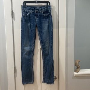 Silver jeans suki straight w 28 l 34 check photos for measurements and condition